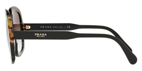 prada pr 16us 3890|Prada PR 16US 3890A7 Black/Medium Havana Plastic Square .